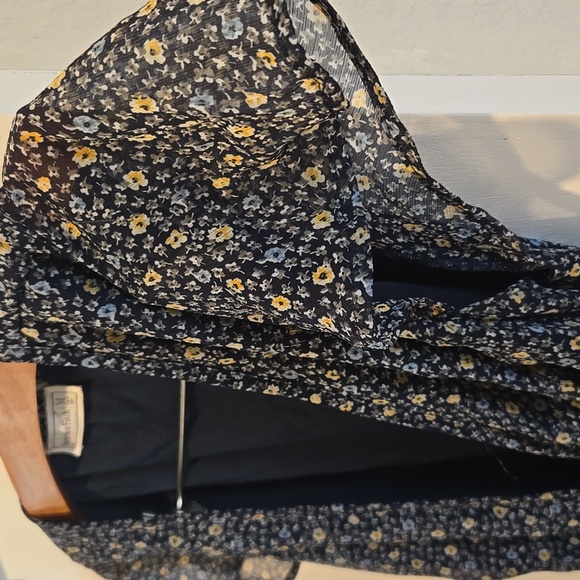 Abercrombie & Fitch Navy Floral Midi Dress - Picture 5 of 13